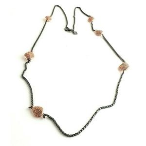 Banana Republic Gold Pave Rhinestone Necklace